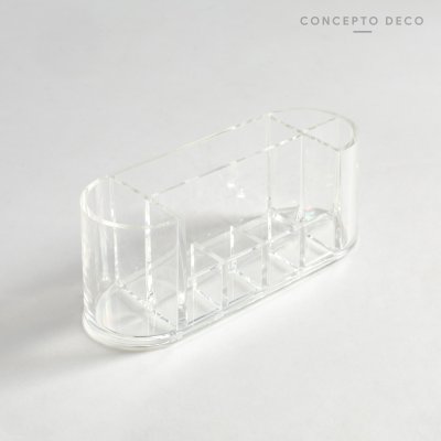 ACRÍLICO ORGANIZADOR OCTUPLE COSMÉTICOS 17X7CM