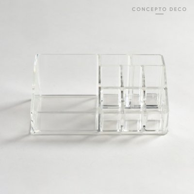 ACRÍLICO ORGANIZADOR CON DIVISIONES 17X8,5X7XCM