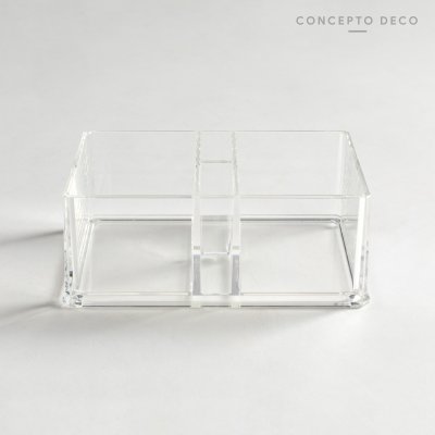 ACRÍLICO ORGANIZADOR COSMÉTICOS 13,5X7,5X5,5CM