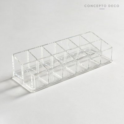 ACRÍLICO ORGANIZADOR COSMÉTICOS 17X5X6X4CM