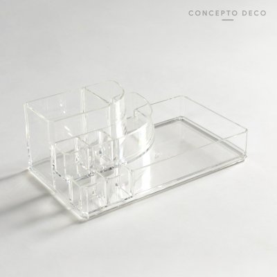 ACRÍLICO ORGANIZADOR COSMÉTICOS 22X8CM