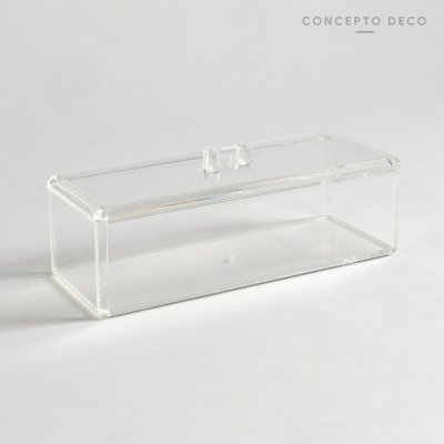 ACRÍLICO ORGANIZADOR TRIPLE C/TAPA 23X9X7CM