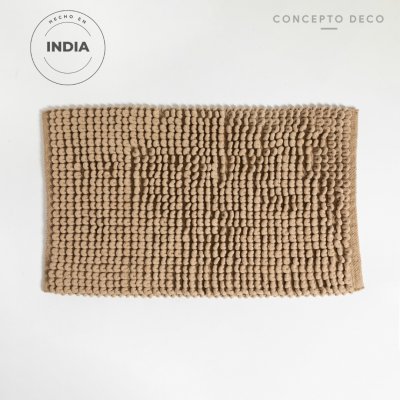 ALFOMBRA INDIA BUCLE GRANDE BEIGE CLARO 50X80CM