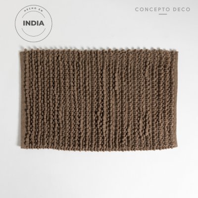 ALFOMBRA INDIA BUCLE CHICO GRIS 50X80CM