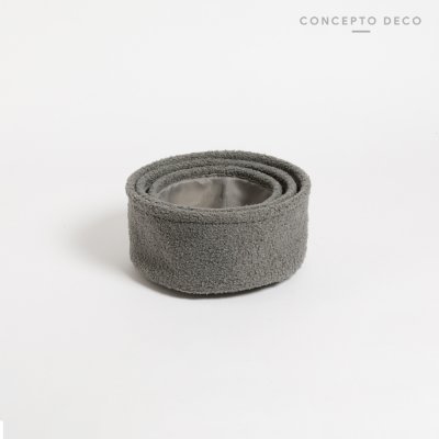 SETX3 BOUCLE GRIS G:25DIAMX12 M:22DIAMX10 C:18DIAMX10