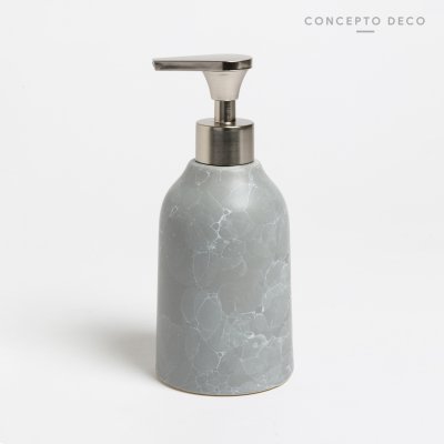 DISPENSER CÉRAMICASIMIL MÁRMOL SILUETA 19CM GRIS