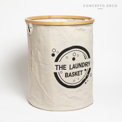 CESTO LAUNDRY REDONDO CRUDO 47X38CM