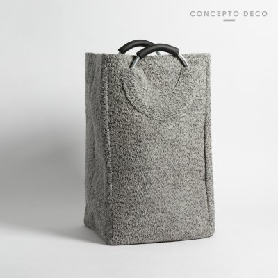 CESTO LAUNDRY BUCLE GRIS 30X25X50CM
