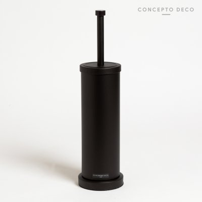 ESCOBILLERO REDONDO MARRON OSCURO 42CM