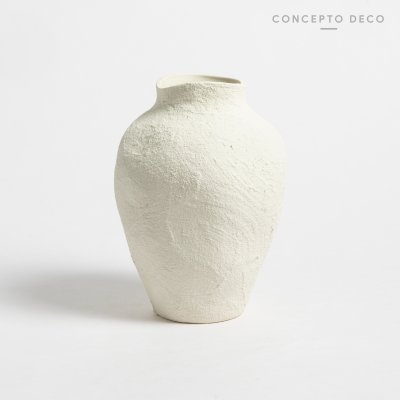 FLORERO CERAMICA TARQUINI TIZA 23X8,5CM