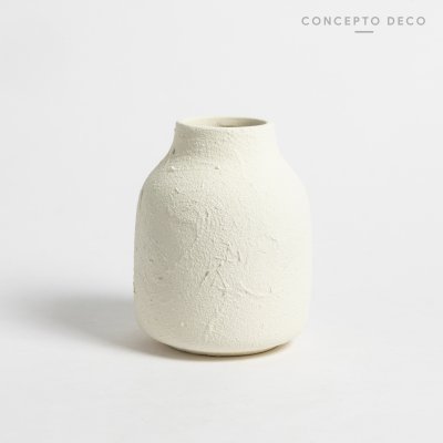 FLORERO CERAMICA TARQUINI TIZA 19,5X10CM