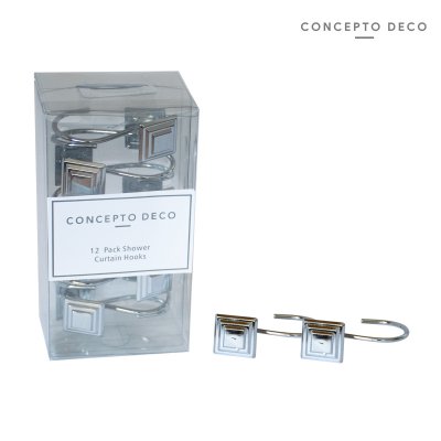 GANCHO CUADRADITOS NICKEL X 12