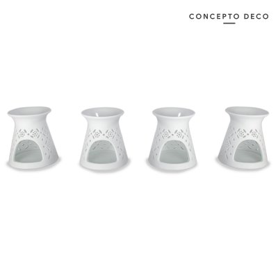 SETX4 HORNITO P/ESENCIA BLANCO 10CM