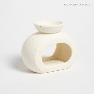 HORNO DIFUSOR ZEN OVAL GRANDE BLANCO 10X10CM