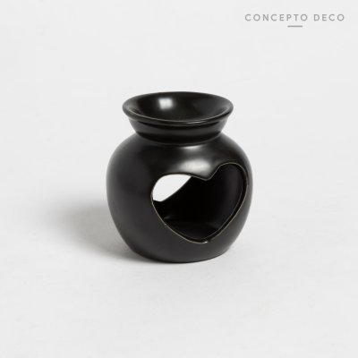 HORNO DIFUSOR CORAZON NEGRO 6X8CM