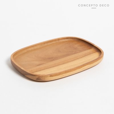 BANDEJA MADERA DE MANGO OVAL 25X18X2CM