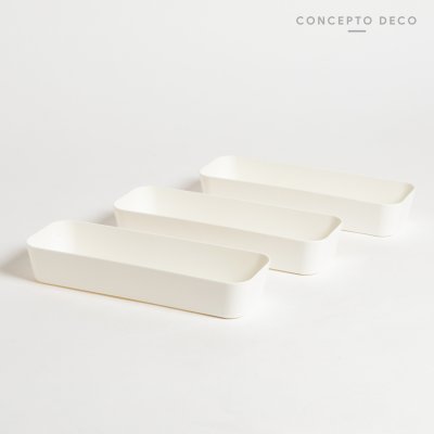 ORGANIZADOR SETX3 BLANCO MATE 26X9X4.5CM