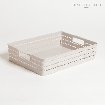 ORGANIZADOR GRIS CLARO 34.2X23.5X7.3CM