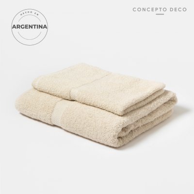 SET X2 TOALLAS 95X152 Y 45X95 CRUDO  580gr ARG