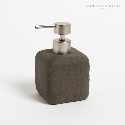 DISPENSER SIMIL PIEDRA GRIS 13X7,5CM