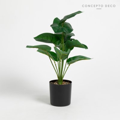 PLANTA ARTIFICIAL CON MACETA MONSTERA MINI 35CM