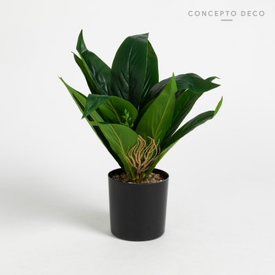 PLANTA ARTIFICIAL CON MACETA LIRIO 27CM