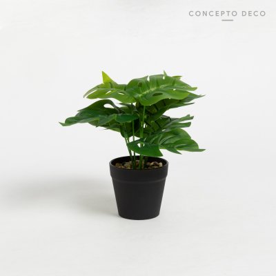 PLANTA ARTIFICIAL C/ MAC MONSTERA DELICIOSA 17CM