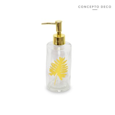 DIS VID CILINDRO GOLDEN LEAF B 19X6,5 CM