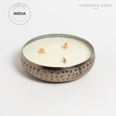 VELÓN INDIA METAL MARTILLADO 650g 16,5X17X6CM