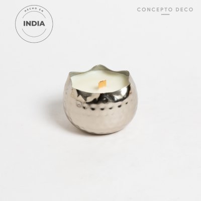 VELÓN INDIA METAL MARTILLADO 290g 8,5X8,5X7CM