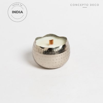 VELÓN INDIA METAL MARTILLADO 290g 8,5X8,5X7CM