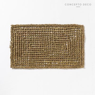 ALFOMBRA SEAGRASS  NATURAL RECTACULAR 40X70 CM